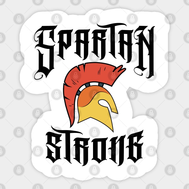 Spartan Strong v2 Sticker by Emma